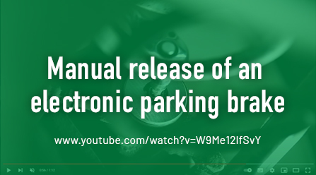 Manual release of an electronic parking brake