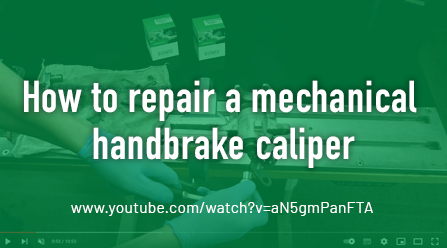 How to repair a mechanical handbrake caliper
