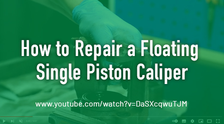 How to Repair a Floating Single Piston Caliper